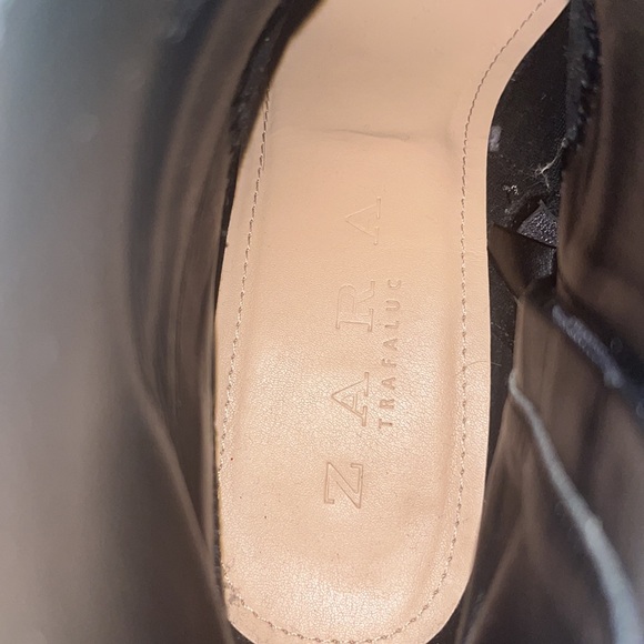 Grey Zara western boots with scalloped edge - Picture 8 of 8